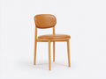 Chaise de salle à manger - Similicuir-Bois - 49x54x82 cm - Camel-Bois clair - Style scandinave