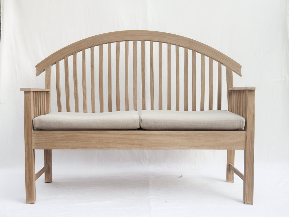 Banc de jardin - Bois - 140x62x92 cm - Bois naturel-Beige - Style classique