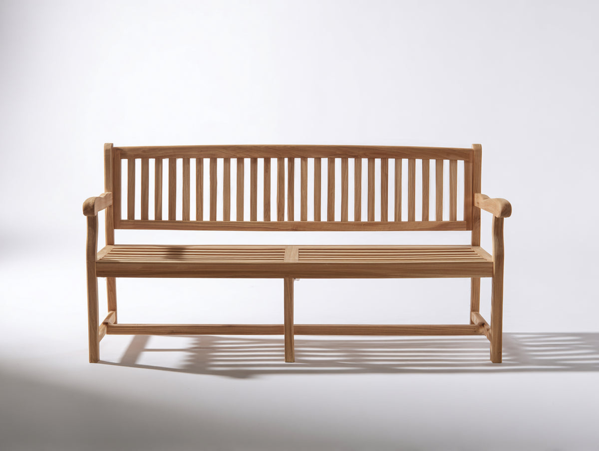 Banc de jardin - Bois - 182x62x88 cm - Bois naturel - Style classique