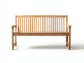 Banc de jardin - Bois - 158x61x90 cm - Bois naturel - Style traditionnel
