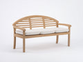 Banc de jardin - Bois - 165x63x89 cm - Bois naturel-Blanc cassé - Style contemporain