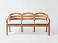 Banc de jardin - Bois - 170x63x88 cm - Bois naturel-Blanc cassé - Style classique
