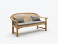 Banc de jardin - Bois - 162x64x91 cm - Bois naturel-Gris - Style contemporain