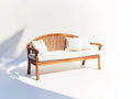 Banc de jardin - Bois - 178x66x92 cm - Bois miel-Blanc cassé - Style classique